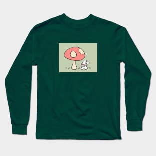 Giant mushroom and bunny Long Sleeve T-Shirt